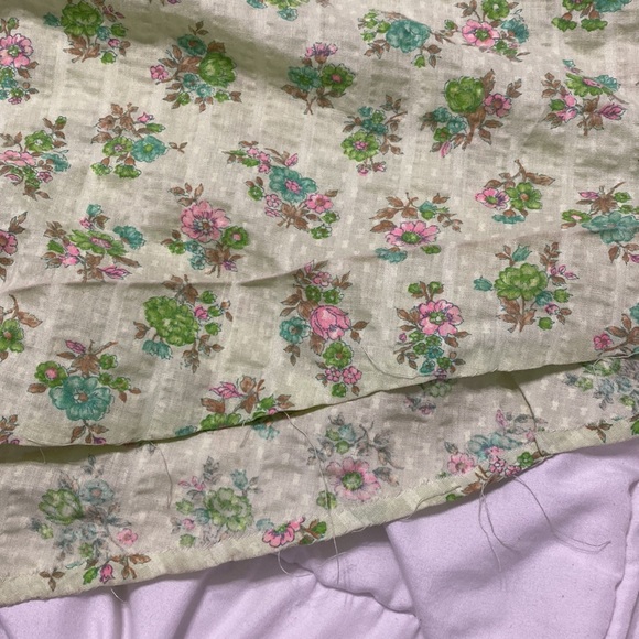 Vintage 60s Floral Cottagecore Flutter Sleeve Button Front Maxi Peasant Dress - Picture 16 of 16